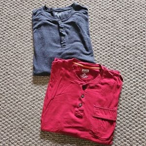 Men's Duluth Henley Shirts Size 2XL